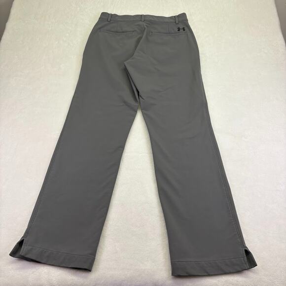 Under Armour Storm Flat Front Chino Pants Rain Golf Mens Size 32 x 32 Gray - Picture 2 of 12